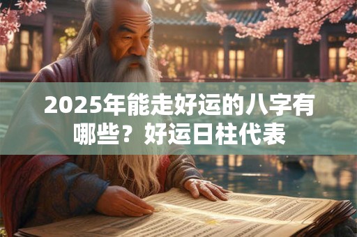 2025年能走好运的八字有哪些？好运日柱代表