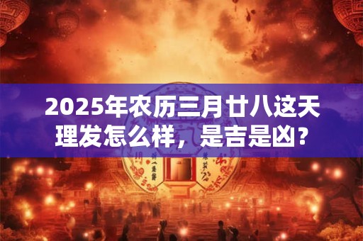 2025年农历三月廿八这天理发怎么样，是吉是凶？