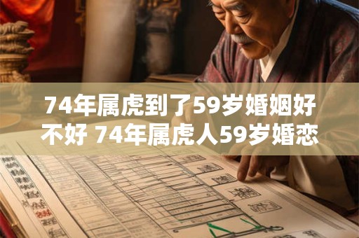 74年属虎到了59岁婚姻好不好 74年属虎人59岁婚恋运势