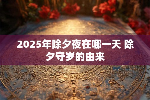 2025年除夕夜在哪一天 除夕守岁的由来