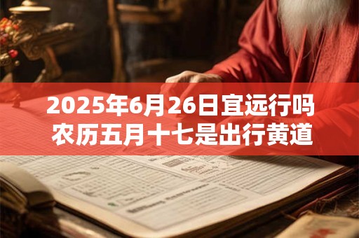 2025年6月26日宜远行吗 农历五月十七是出行黄道吉日吗