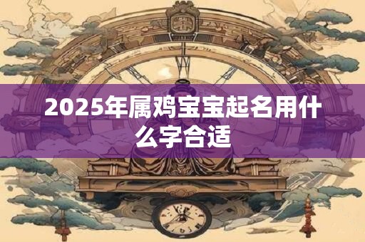 2025年属鸡宝宝起名用什么字合适