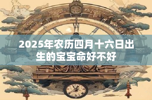 2025年农历四月十六日出生的宝宝命好不好