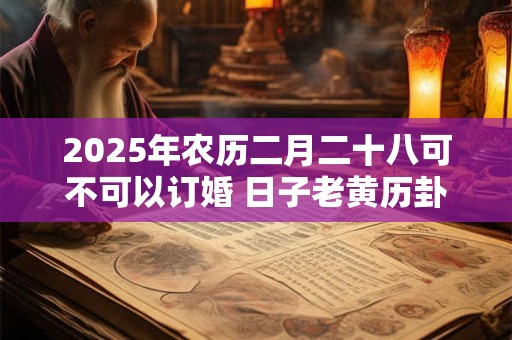 2025年农历二月二十八可不可以订婚 日子老黄历卦象