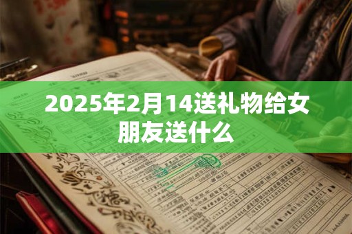 2025年2月14送礼物给女朋友送什么 2025年2月14送礼物给女朋友送什么