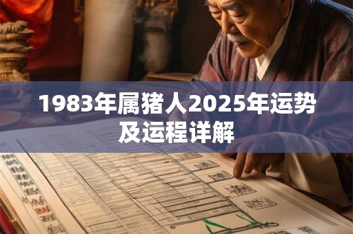 1983年属猪人2025年运势及运程详解 1983年属猪人2025年运势及运程详解