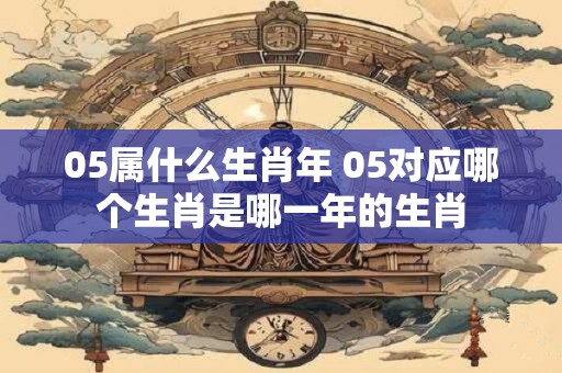 05属什么生肖年 05对应哪个生肖是哪一年的生肖