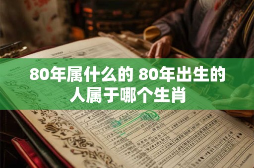 80年属什么的 80年出生的人属于哪个生肖
