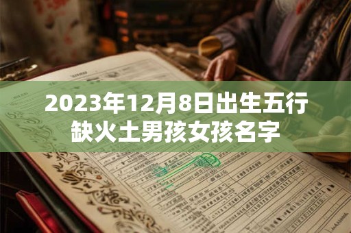 2023年12月8日出生五行缺火土男孩女孩名字