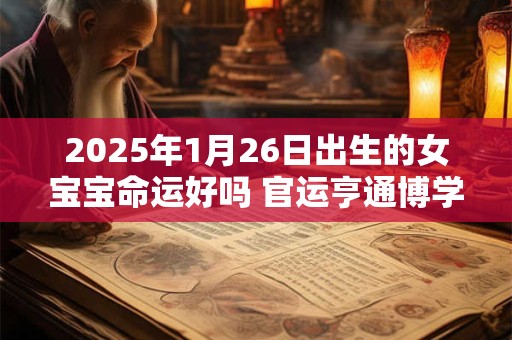 2025年1月26日出生的女宝宝命运好吗 官运亨通博学长寿