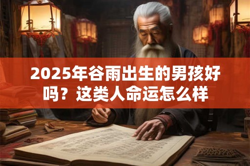 2025年谷雨出生的男孩好吗？这类人命运怎么样