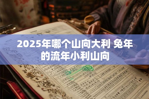 2025年哪个山向大利 兔年的流年小利山向
