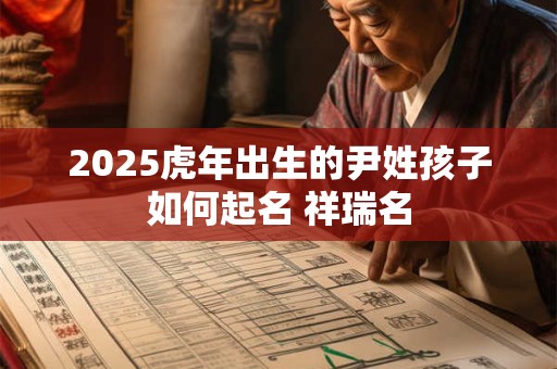 2025虎年出生的尹姓孩子如何起名 祥瑞名