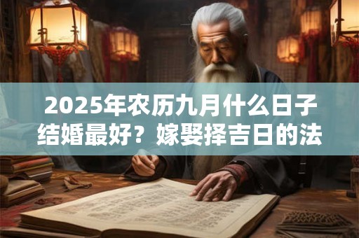 2025年农历九月什么日子结婚最好？嫁娶择吉日的法子