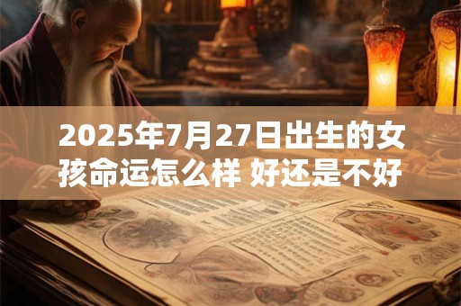 2025年7月27日出生的女孩命运怎么样 好还是不好