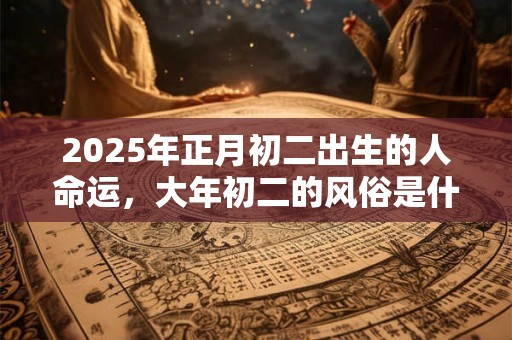 2025年正月初二出生的人命运,大年初二的风俗是什么? 2025年正月初二出生的人命运,大年初二的风俗是什么?