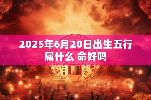 2025年6月20日出生五行属什么 命好吗