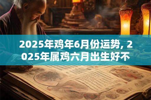 2025年鸡年6月份运势, 2025年属鸡六月出生好不