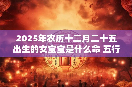 2025年农历十二月二十五出生的女宝宝是什么命 五行查询