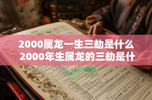 2000属龙一生三劫是什么 2000年生属龙的三劫是什么