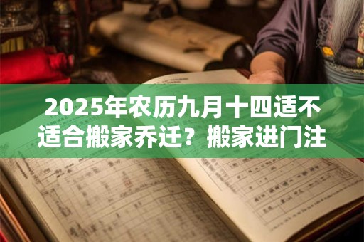 2025年农历九月十四适不适合搬家乔迁?搬家进门注意事项 2025年农历九月十四适不适合搬家乔迁?搬家进门注意事项