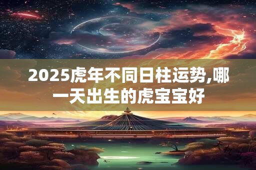 2025虎年不同日柱运势,哪一天出生的虎宝宝好