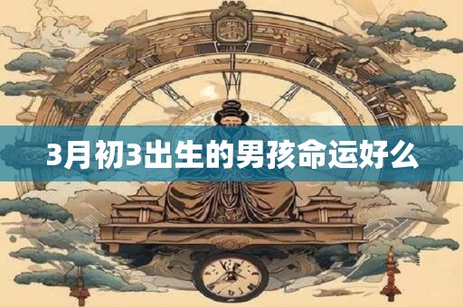 3月初3出生的男孩命运好么