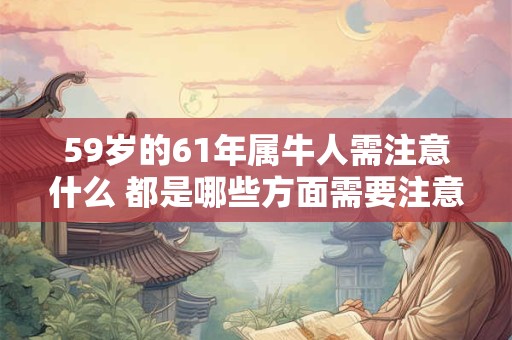 59岁的61年属牛人需注意什么 都是哪些方面需要注意