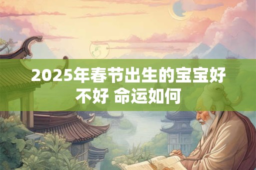 2025年春节出生的宝宝好不好 命运如何