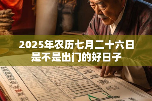 2025年农历七月二十六日是不是出门的好日子