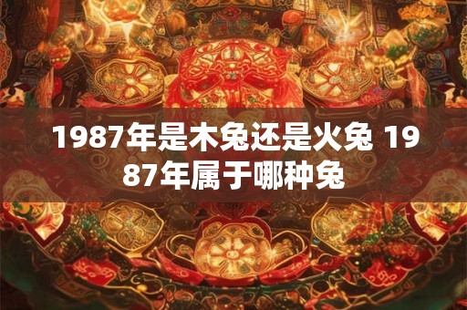 1987年是木兔还是火兔 1987年属于哪种兔