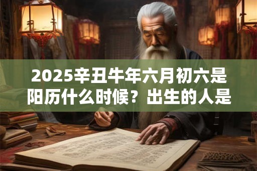 2025辛丑牛年六月初六是阳历什么时候?出生的人是什么星座? 2025辛丑牛年六月初六是阳历什么时候?出生的人是什么星座?