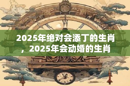 2025年绝对会添丁的生肖，2025年会动婚的生肖