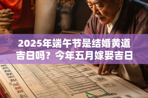 2026年端午节是结婚黄道吉日吗？今年五月嫁娶吉日查询