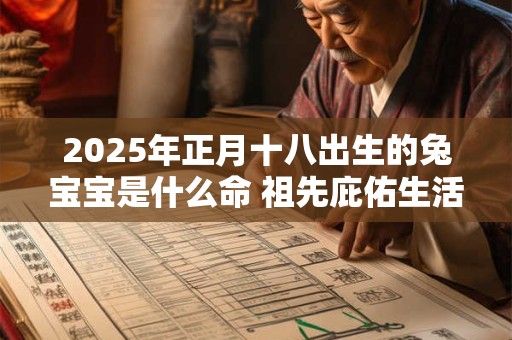 2025年正月十八出生的兔宝宝是什么命 祖先庇佑生活无忧