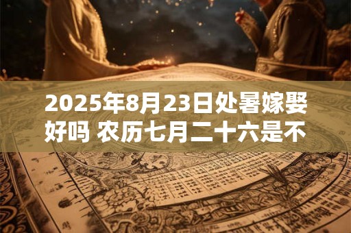 2026年8月23日处暑嫁娶好吗 农历七月二十六是不是吉日