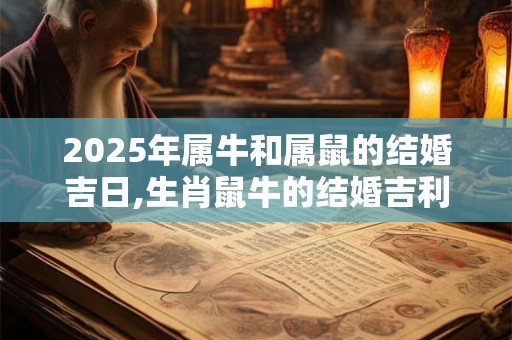 2025年属牛和属鼠的结婚吉日,生肖鼠牛的结婚吉利日子