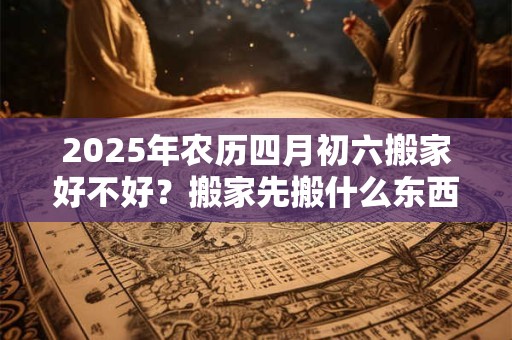 2025年农历四月初六搬家好不好？搬家先搬什么东西最旺财？
