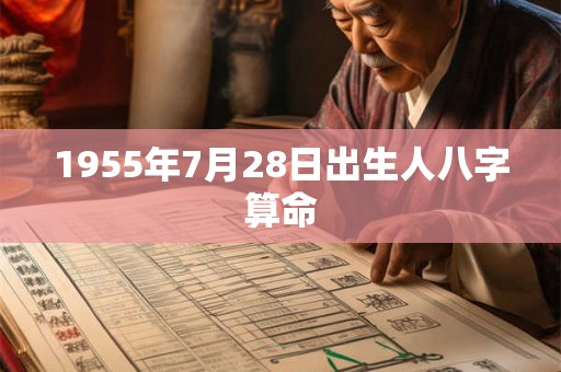 1955年7月28日出生人八字算命