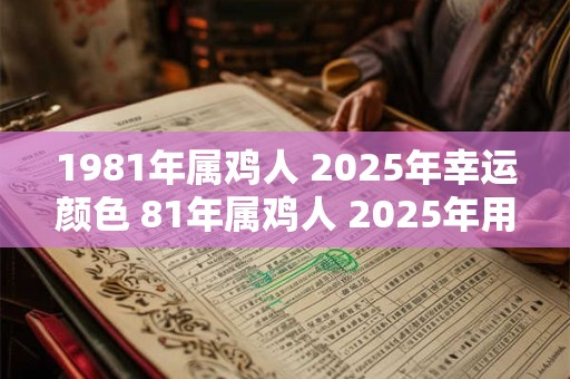 1981年属鸡人 2025年幸运颜色 81年属鸡人 2025年用什么颜色好