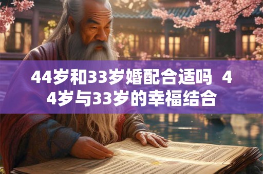 44岁和33岁婚配合适吗  44岁与33岁的幸福结合