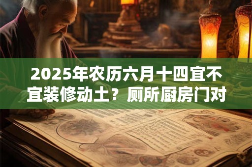 2025年农历六月十四宜不宜装修动土？厕所厨房门对门化解