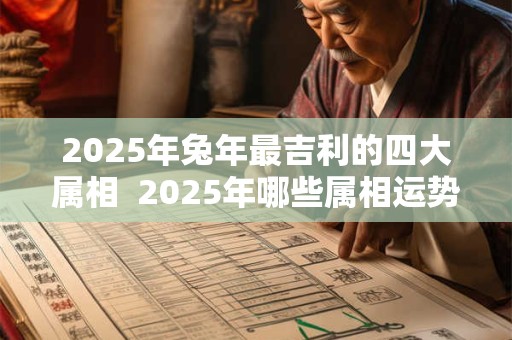 2025年兔年最吉利的四大属相  2025年哪些属相运势很好