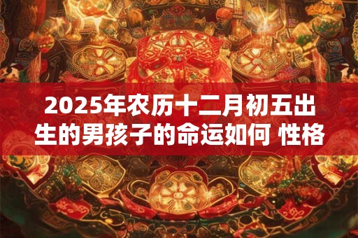 2025年农历十二月初五出生的男孩子的命运如何 性格好不好