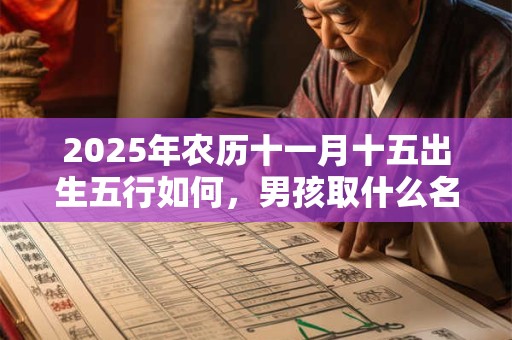 2025年农历十一月十五出生五行如何，男孩取什么名字寓意好？