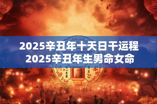 2025辛丑年十天日干运程 2025辛丑年生男命女命