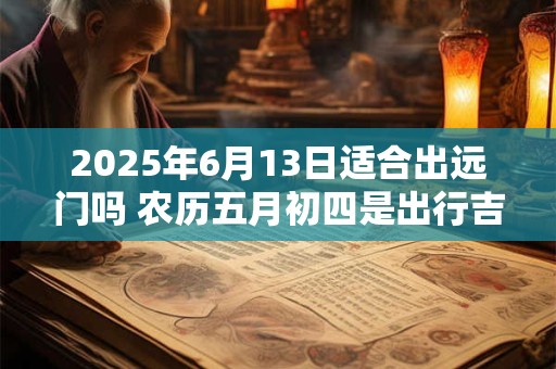 2025年6月13日适合出远门吗 农历五月初四是出行吉日吗