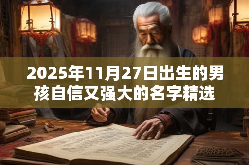 2025年11月27日出生的男孩自信又强大的名字精选