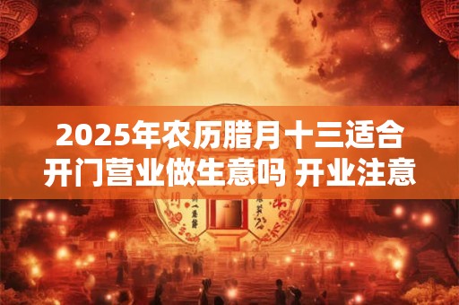2025年农历腊月十三适合开门营业做生意吗 开业注意事项