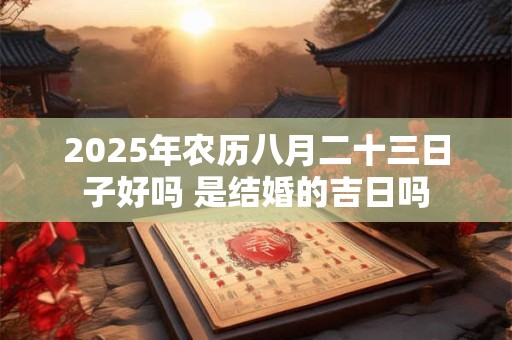 2026年农历八月二十三日子好吗 是结婚的吉日吗 2026年农历八月二十三日子好吗 是结婚的吉日吗